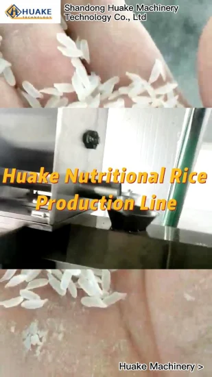 Máquina automática de procesamiento de arroz Konjac de arroz enriquecido instantáneo de nutrición artificial